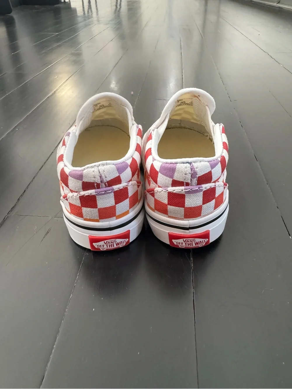 Vans Kids Rainbow Checker Slip-On Moccasins - Multicolor